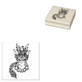 2.5カスタムインチx 2.5インチゴムスタンプアジアドラゴン ラバースタンプ (押印)