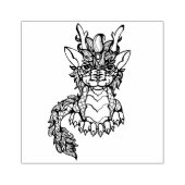 2.5カスタムインチx 2.5インチゴムスタンプアジアドラゴン ラバースタンプ (インプリント)