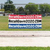 2.5フィートx 6フィートの赤と青 横断幕 (インサイチュ)