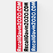 2.5フィートx 6フィートの赤と青 横断幕 (縦)