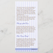 2/5ページのギリシャ正教会の洗礼プログラム プログラム (裏面)