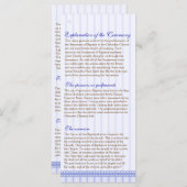 2/5ページのギリシャ正教会の洗礼プログラム プログラム (正面/裏面)