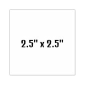 2.5"×2.5" ラバースタンプ (インプリント)