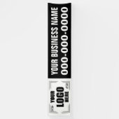 2.5' x 12'ロゴはこちら(ロゴバナー付き) 横断幕 (縦)