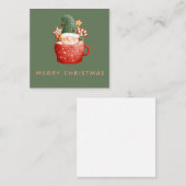 2.5" x 2.5" フラット ノートカード (正面/裏面)