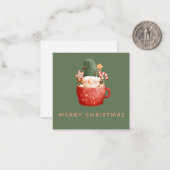 2.5" x 2.5" フラット ノート カード (正面/裏面インサイチュ)