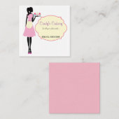 、2.5" x 2.5"、標準的なマット平方して下さい スクエア名刺 (正面/裏面)