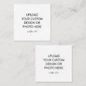 2.5" x 2.5" Square Card スクエア名刺 (正面/裏面)