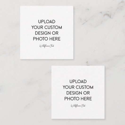 2.5" x 2.5" Square Card スクエア名刺 (正面/裏面)