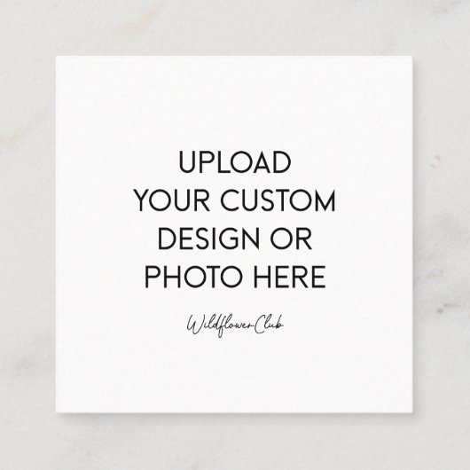 2.5" x 2.5" Square Card スクエア名刺 (裏面)