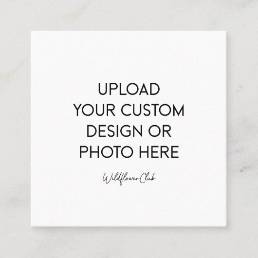 2.5" x 2.5" Square Card スクエア名刺 (正面)