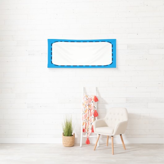 2.5' x 6'バナーDIYテンプレート追加文字写真イメージ 横断幕 (インサイチュ)