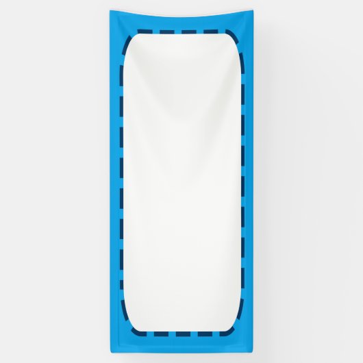 2.5' x 6'バナーDIYテンプレート追加文字写真イメージ 横断幕 (縦)