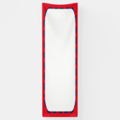 2.5' x 8'バナーDIYテンプレート追加文字写真イメージ 横断幕 (縦)