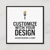 2.5x2.5インチの小規模なカスタマイズ可能な空白の企業 スクエア名刺 (正面)