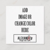 2.5x2.5インチラベルまたは エンクロージャーカード (裏面)