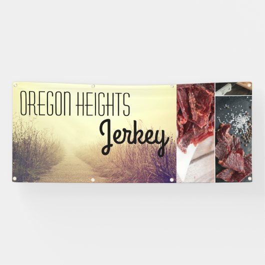 2.5'x6'ビジネスアナウンスサンライズ経路徒歩 横断幕 (横)