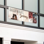 2.5'x6'ビジネスアナウンスメントが国をブート素朴 横断幕 (ビルの外側)