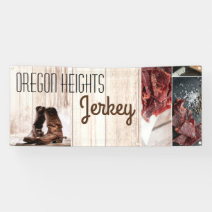 2.5'x6'ビジネスアナウンスメントが国をブート素朴 横断幕