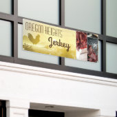 2.5'x6'ビジネス発表サニーモーニングファームC 横断幕 (ビルの外側)