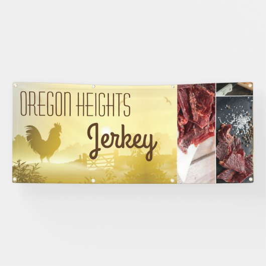 2.5'x6'ビジネス発表サニーモーニングファームC 横断幕 (横)