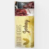 2.5'x6'ビジネス発表サニーモーニングファームC 横断幕 (縦)