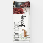 2.5'x6'ビジネス発表ディアドードバックウッドラ 横断幕 (縦)