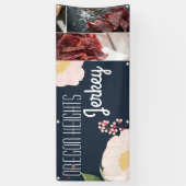 2.5'x6'ビジネス発表ベビーPink Cosmos on 横断幕 (縦)