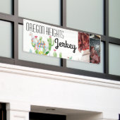 2.5'x6'ビジネス発表Boho Llama Bohemian 横断幕 (ビルの外側)