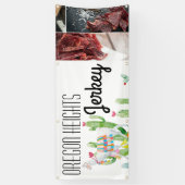 2.5'x6'ビジネス発表Boho Llama Bohemian 横断幕 (縦)