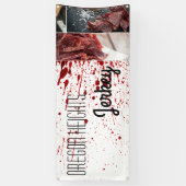 2.5'x6'ビジネス·アナウンス·ブラッド·(ばちゃばちゃ)跳ねるVampi 横断幕 (縦)