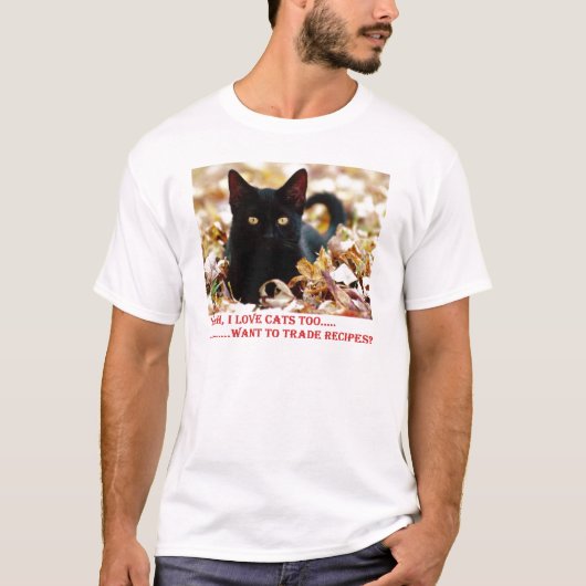 2-8-11- 猫のレシピ Tシャツ (正面)