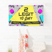 2 90年代の誕生日向けやめLegit toテーマバナー 横断幕 (インサイチュ)