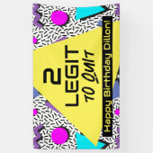 2 90年代の誕生日向けやめLegit toテーマバナー 横断幕 (縦)