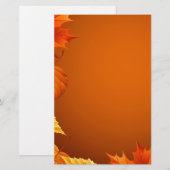 2.aiオレンジ紅葉 便箋 (正面/裏面)