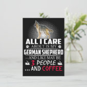 2 All I Care About Is My German Shepherd And Like  招待状 (スタンド正面)