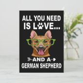 2 All You Need Is Love And A German Shepherd 招待状 (スタンド正面)