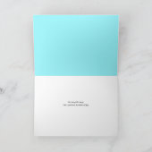 2 Angelfishツイン男の赤ちゃん挨拶状 カード (内部)