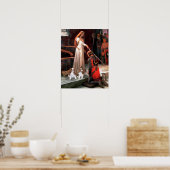 2 Blenheim Cavalier King Charlesとのアコレード ポスター (キッチン)