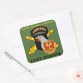 2 BN 320thフィールド砲兵101st ABNスタンプ スクエアシール (封筒)