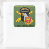 2 BN 320thフィールド砲兵101st ABNスタンプ スクエアシール (バッグ)