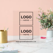 2 Business Logos Professional Acrylic Sign アクリルサイン (ウェディング)