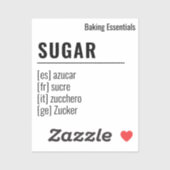 2 by 2 Multilingual Minimalist Modern Pantry Label シール (シート)