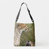 2 cheetah.アフリカセレゲティ クロスボディバッグ (裏面)
