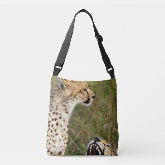 2 cheetah.アフリカセレゲティ クロスボディバッグ (正面)