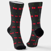 2 cherries pattern ソックス (傾斜あり)