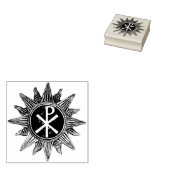 2" Chi Rho Peace キリストの平和のシンボル ゴムスタンプ ラバースタンプ (押印)