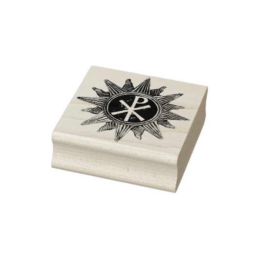 2" Chi Rho Peace キリストの平和のシンボル ゴムスタンプ ラバースタンプ (スタンプ)