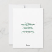 2 Christmas Deer Jumping シーズンカード (裏面)