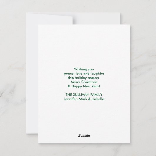 2 Christmas Deer Jumping シーズンカード (裏面)